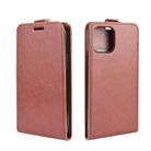 For iPhone 12 mini R64 Texture Single Vertical Flip Leather Protective Case with Card Slots & Photo Frame(Brown) - 2