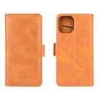 For iPhone 12 mini Dual-side Magnetic Buckle Horizontal Flip Leather Case with Holder & Card Slots & Wallet(Yellow) - 2
