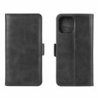 For iPhone 12 Pro Max Dual-side Magnetic Buckle Horizontal Flip Leather Case with Holder & Card Slots & Wallet(Black) - 1