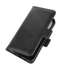 For iPhone 12 Pro Max Dual-side Magnetic Buckle Horizontal Flip Leather Case with Holder & Card Slots & Wallet(Black) - 2