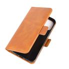 For iPhone 12 Pro Max Dual-side Magnetic Buckle Horizontal Flip Leather Case with Holder & Card Slots & Wallet(Yellow) - 3