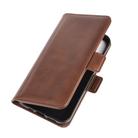 For iPhone 12 Pro Max Dual-side Magnetic Buckle Horizontal Flip Leather Case with Holder & Card Slots & Wallet(Brown) - 3