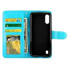 For Samsung Galaxy M01 Crazy Horse Texture Leather Horizontal Flip Protective Case with Holder & Card Slots & Wallet & Photo Frame(baby Blue) - 3