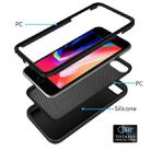 For iPhone 6/7/8G Wave Pattern 3 in 1 Silicone+PC Shockproof Protective Case(Black) - 3