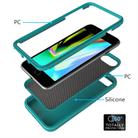 For iPhone 6/7/8G Wave Pattern 3 in 1 Silicone+PC Shockproof Protective Case(Dark Sea Green) - 3