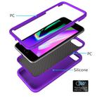 For iPhone 6/7/8G Wave Pattern 3 in 1 Silicone+PC Shockproof Protective Case(Purple) - 3