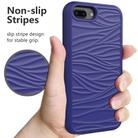 For iPhone 6/7/8 Plus Wave Pattern 3 in 1 Silicone+PC Shockproof Protective Case(Navy+Olivine) - 2