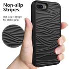 For iPhone 6/7/8 Plus Wave Pattern 3 in 1 Silicone+PC Shockproof Protective Case(Black) - 2