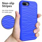 For iPhone 6/7/8 Plus Wave Pattern 3 in 1 Silicone+PC Shockproof Protective Case(Blue+Olivine) - 2