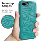 For iPhone 6/7/8 Plus Wave Pattern 3 in 1 Silicone+PC Shockproof Protective Case(Dark Sea Green) - 2