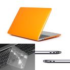 ENKAY Hat-Prince 3 in 1 For MacBook Pro 13 inch A2289 / A2251 (2020) Crystal Hard Shell Protective Case + US Version Ultra-thin TPU Keyboard Protector Cover + Anti-dust Plugs Set(Orange) - 1