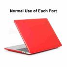 ENKAY Hat-Prince 3 in 1 For MacBook Pro 13 inch A2289 / A2251 (2020) Crystal Hard Shell Protective Case + US Version Ultra-thin TPU Keyboard Protector Cover + Anti-dust Plugs Set(Red) - 5