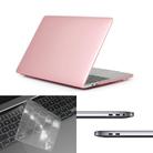 ENKAY Hat-Prince 3 in 1 For MacBook Pro 13 inch A2289 / A2251 (2020) Crystal Hard Shell Protective Case + Europe Version Ultra-thin TPU Keyboard Protector Cover + Anti-dust Plugs Set(Pink) - 1
