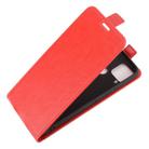 For Realme C15 R64 Texture Single Vertical Flip Leather Protective Case with Card Slots & Photo Frame(Red) - 3