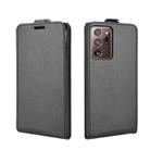 For Samsung Galaxy Note20 Ultra 5G R64 Texture Single Vertical Flip Leather Protective Case with Card Slots & Photo Frame(Black) - 2