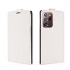 For Samsung Galaxy Note20 Ultra 5G R64 Texture Single Vertical Flip Leather Protective Case with Card Slots & Photo Frame(White) - 2
