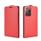 For Samsung Galaxy Note20 Ultra 5G R64 Texture Single Vertical Flip Leather Protective Case with Card Slots & Photo Frame(Red) - 2