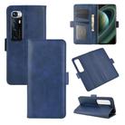For Xiaomi Mi 10 Ultra Dual-side Magnetic Buckle Horizontal Flip Leather Case with Holder & Card Slots & Wallet(Dark Blue) - 1