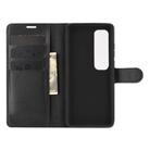 For Xiaomi Mi 10 Ultra Litchi Texture Horizontal Flip Protective Case with Holder & Card Slots & Wallet(Black) - 3