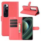 For Xiaomi Mi 10 Ultra Litchi Texture Horizontal Flip Protective Case with Holder & Card Slots & Wallet(Red) - 1