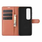 For Xiaomi Mi 10 Ultra Litchi Texture Horizontal Flip Protective Case with Holder & Card Slots & Wallet(Brown) - 3