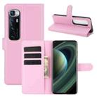 For Xiaomi Mi 10 Ultra Litchi Texture Horizontal Flip Protective Case with Holder & Card Slots & Wallet(Pink) - 1