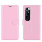 For Xiaomi Mi 10 Ultra Litchi Texture Horizontal Flip Protective Case with Holder & Card Slots & Wallet(Pink) - 2