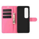 For Xiaomi Mi 10 Ultra Litchi Texture Horizontal Flip Protective Case with Holder & Card Slots & Wallet(Rose Red) - 3