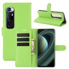 For Xiaomi Mi 10 Ultra Litchi Texture Horizontal Flip Protective Case with Holder & Card Slots & Wallet(Green) - 1