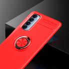 For OPPO Reno 4 Pro 4G Metal Ring Holder 360 Degree Rotating TPU Case(Red+Red) - 2