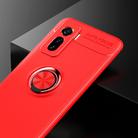 For VIVO IQOO 5 Metal Ring Holder 360 Degree Rotating TPU Case(Red+Red) - 2