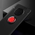 For Huawei Enjoy 20 Plus Metal Ring Holder 360 Degree Rotating TPU Case(Black+Red) - 2