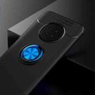 For Huawei Enjoy 20 Plus Metal Ring Holder 360 Degree Rotating TPU Case(Black+Blue) - 2