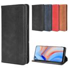 For OPPO Reno4 4G Magnetic Buckle Retro Crazy Horse Texture Horizontal Flip Leather Case  , with Holder & Card Slots & Photo Frame(Blue) - 3