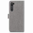 For Motorola Edge Four-leaf Clasp Embossed Buckle Mobile Phone Protection Leather Case with Lanyard & Card Slot & Wallet & Bracket Function(Gray) - 3