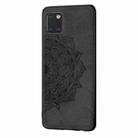 For Galaxy M60S/A81/Note 10 Lite Mandala Embossed Cloth + PC + TPU Mobile Phone Case with Magnetic Function & Hand Strap(Black) - 2