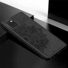 For Galaxy M60S/A81/Note 10 Lite Mandala Embossed Cloth + PC + TPU Mobile Phone Case with Magnetic Function & Hand Strap(Black) - 3