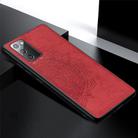 For Samsung Galaxy Note 20 Ultra Mandala Embossed Cloth + PC + TPU Mobile Phone Case with Magnetic Function & Hand Strap(Red) - 3