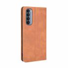 For OPPO Reno4 Pro 4G Magnetic Buckle Retro Crazy Horse Texture Horizontal Flip Leather Case, with Holder & Card Slots & Photo Frame(Brown) - 4