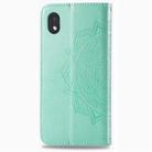 For Motorola One Fusion Plus Mandala Flower Embossed Horizontal Flip Leather Case with Bracket / Card Slot / Wallet / Lanyard(Green) - 3