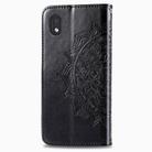 For Motorola One Fusion Plus Mandala Flower Embossed Horizontal Flip Leather Case with Bracket / Card Slot / Wallet / Lanyard(Black) - 3