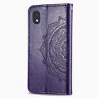 For Motorola One Fusion Plus Mandala Flower Embossed Horizontal Flip Leather Case with Bracket / Card Slot / Wallet / Lanyard(Purple) - 3