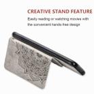 For Samsung Galaxy Note 20 Mandala Embossed Magnetic Cloth PU + TPU + PC Case with Holder & Card Slots & Wallet & Photo Frame & Strap(Gray) - 3