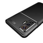 For vivo IQOO 5 Pro Carbon Fiber Texture Shockproof TPU Case(Brown) - 3