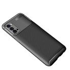 For OPPO Reno4 4G Global Official Version Carbon Fiber Texture Shockproof TPU Case(Black) - 2