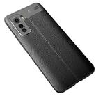 For VIVO IQOO 5 Litchi Texture TPU Shockproof Case(Black) - 2