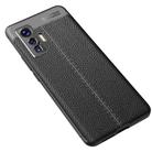 For VIVO IQOO 5 Pro Litchi Texture TPU Shockproof Case(Black) - 2