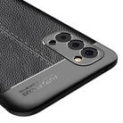 For OPPO Reno4 4G  Litchi Texture TPU Shockproof Case(Black) - 3