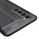 For OPPO Reno4 Pro 4G  Litchi Texture TPU Shockproof Case(Black) - 3