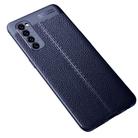 For OPPO Reno4 Pro 4G  Litchi Texture TPU Shockproof Case(Navy Blue) - 2